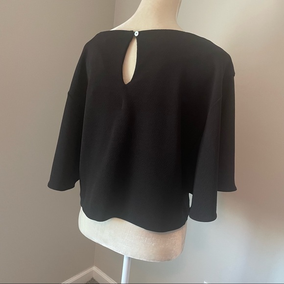 Black Anthropologie Knit blouse by Eri + Ali. - Picture 4 of 6